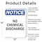 Signmission No Chemical Discharge, 10 in W x Rectangle, Aluminum OS-2PACK-NS-A-1014-V-14447 - alternate 6